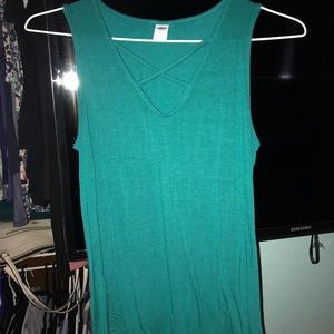 Teal tank top